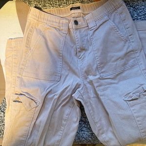 Wide leg cargo pants